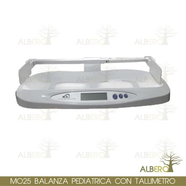 M-025 BALANZA PEDIATRICA CON TALLIMETRO K&I BLANCO