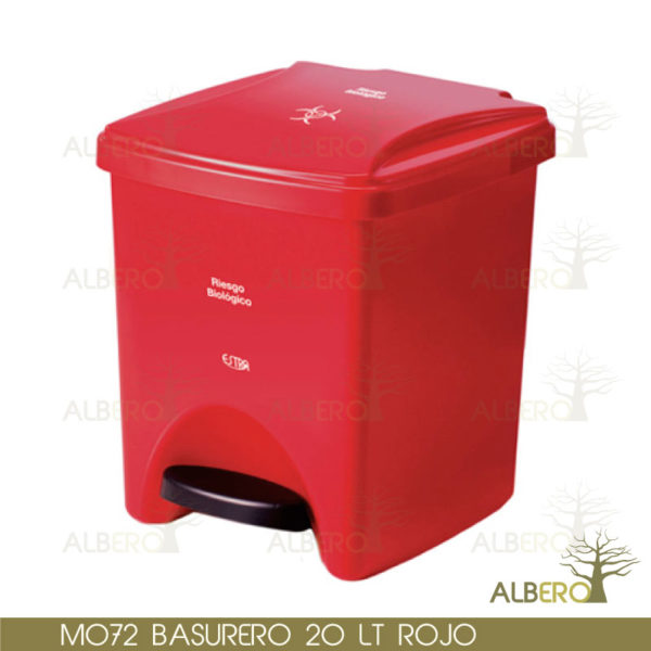 M-072 BASURERO DE 20LT RIESGO BIOLOGICO