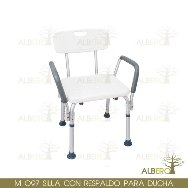 M-097 SILLA CON RESPALDAR PARA DUCHA