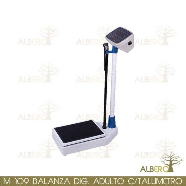 M-109 BALANZA DIGITAL ADULTO CON TALLIMETRO