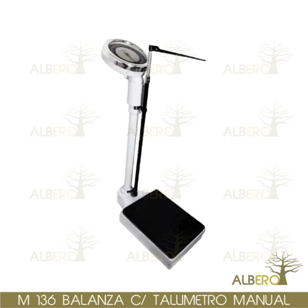 M-136 BALANZA MANUAL ADULTO CON TALLIMETRO