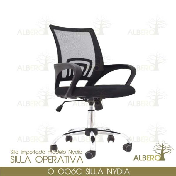 O-006C SILLA NYDIA NEGRA ADULTOS